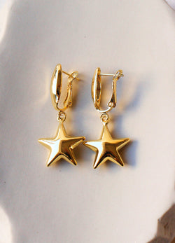 ARETES STAR DORADOS