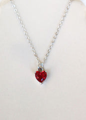 COLLAR CORAZÓN SPECIAL PLATA