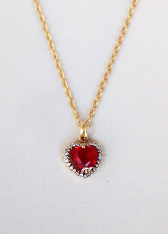 COLLAR DIVINE HEART ROSA