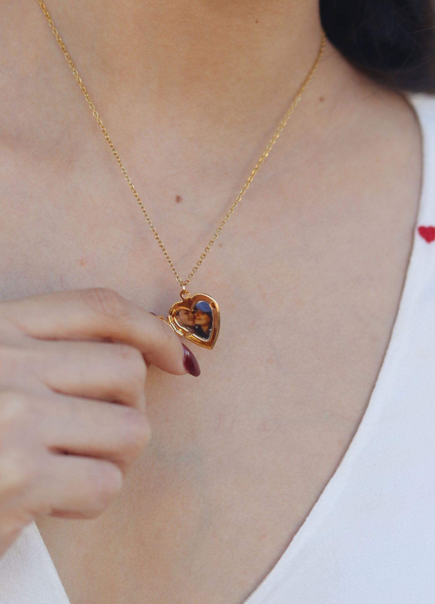 COLLAR RELICARIO CORAZÓN PERSONALIZADO