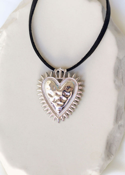 CHOKER SILVER HEART