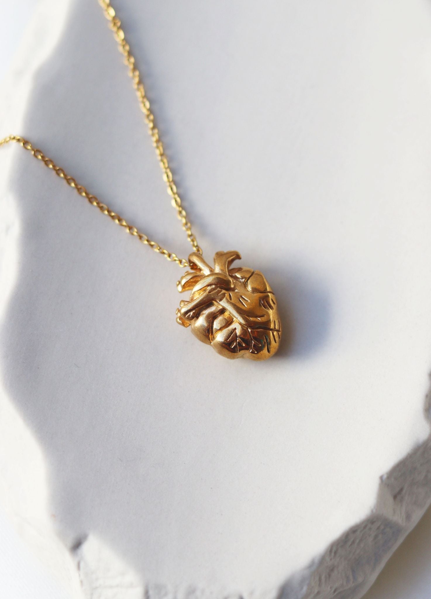 COLLAR REAL HEART DORADO