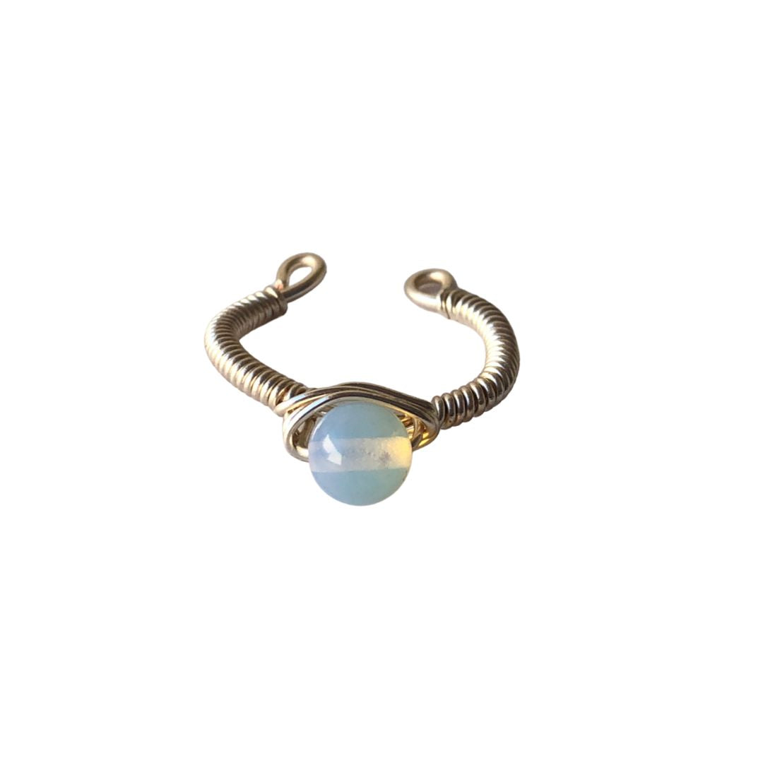 ANILLO PIEDRA LUNA PLATA