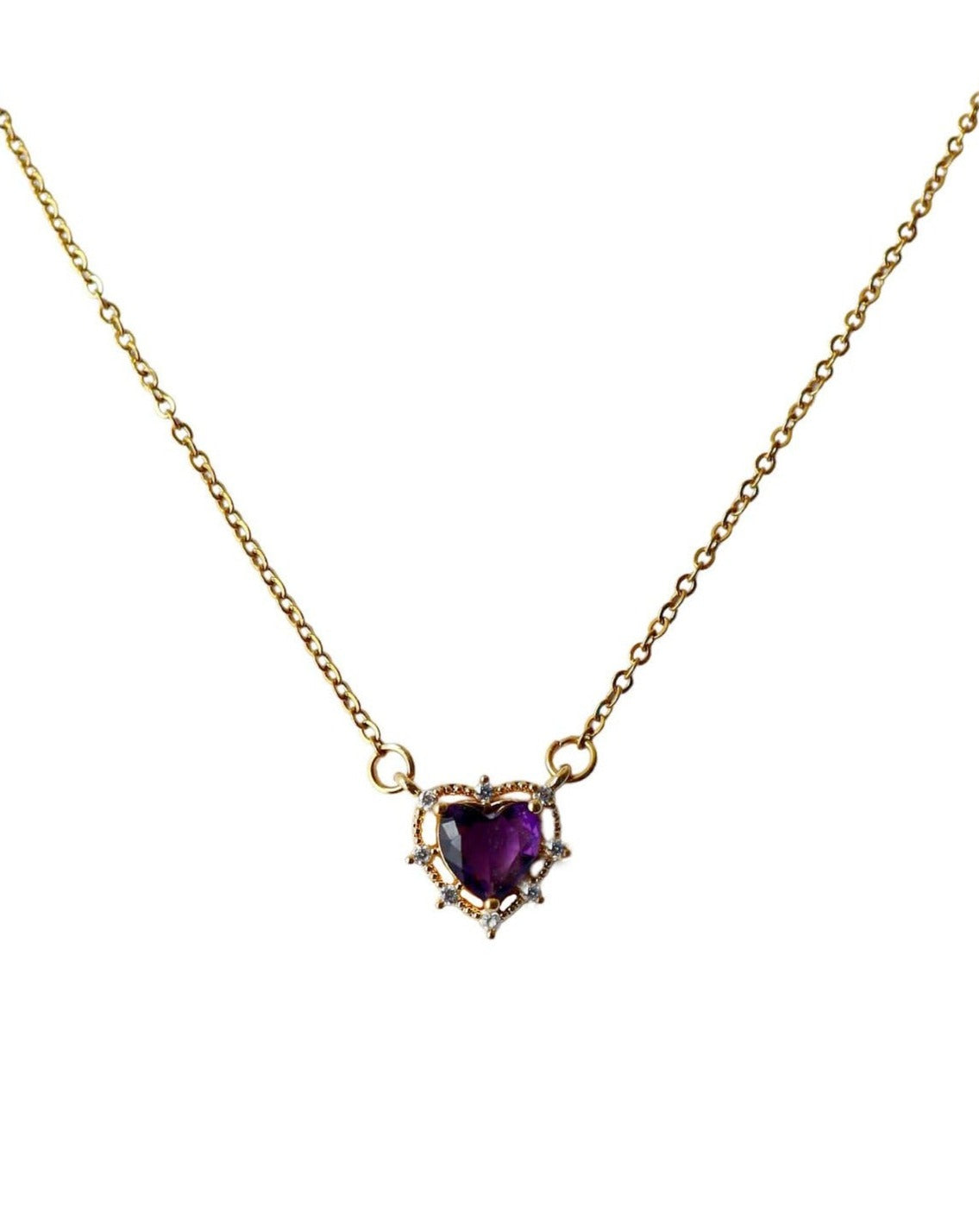 COLLAR DIVINE HEART MORADO