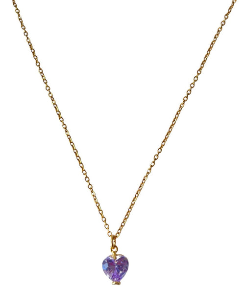 Collar Shine Heart Lavanda