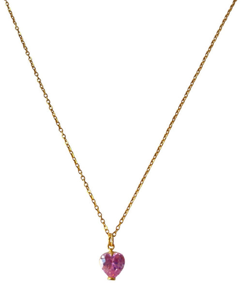 Collar Shine Heart Rosa