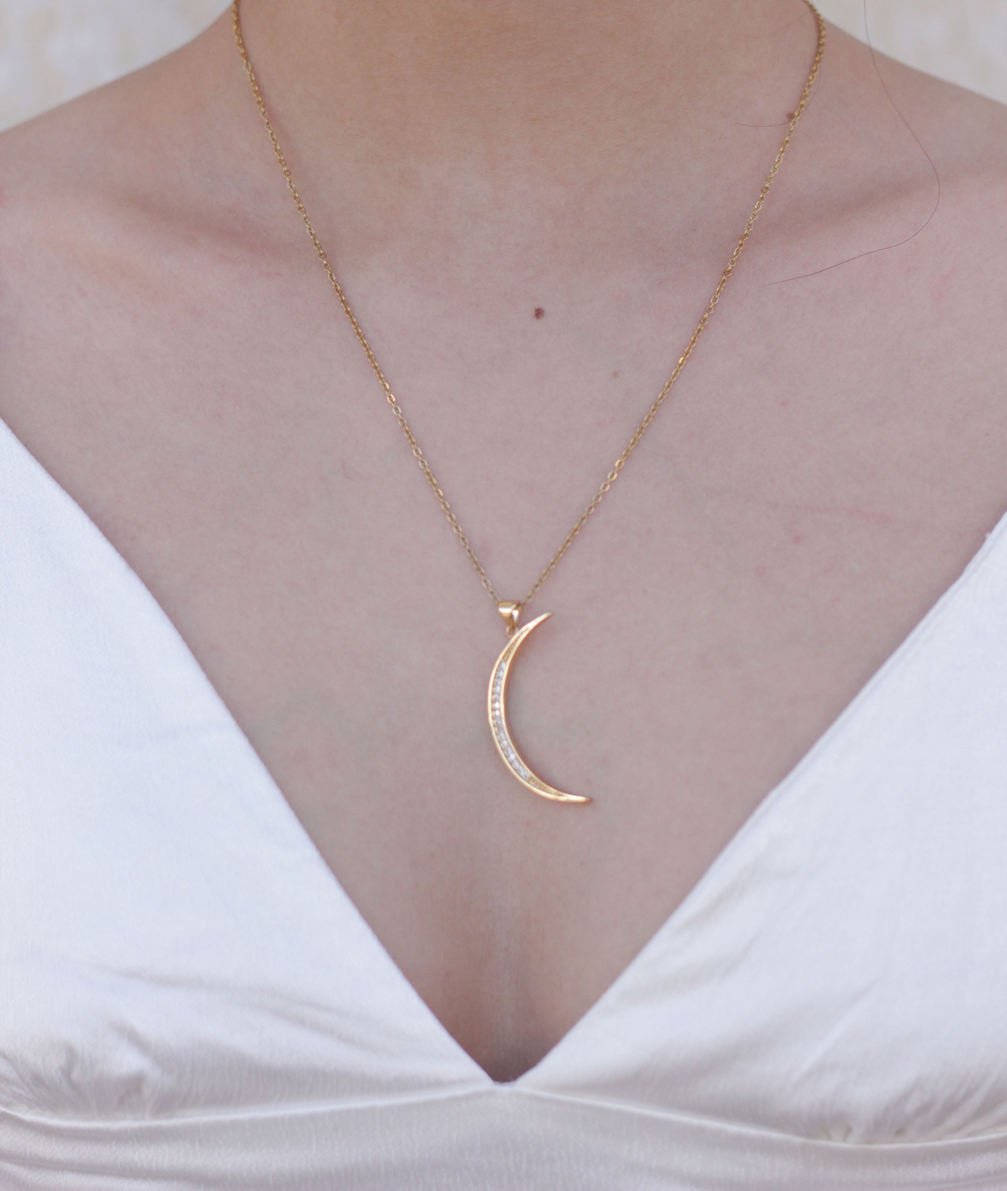 COLLAR LUNA ZIRCONIA