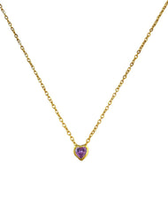 COLLAR HEART ZIRCONIA MORADA