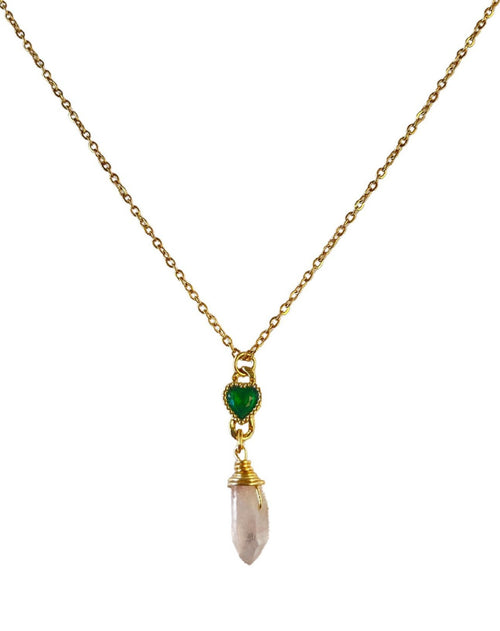 COLLAR ETERNITY QUARTZ VERDE